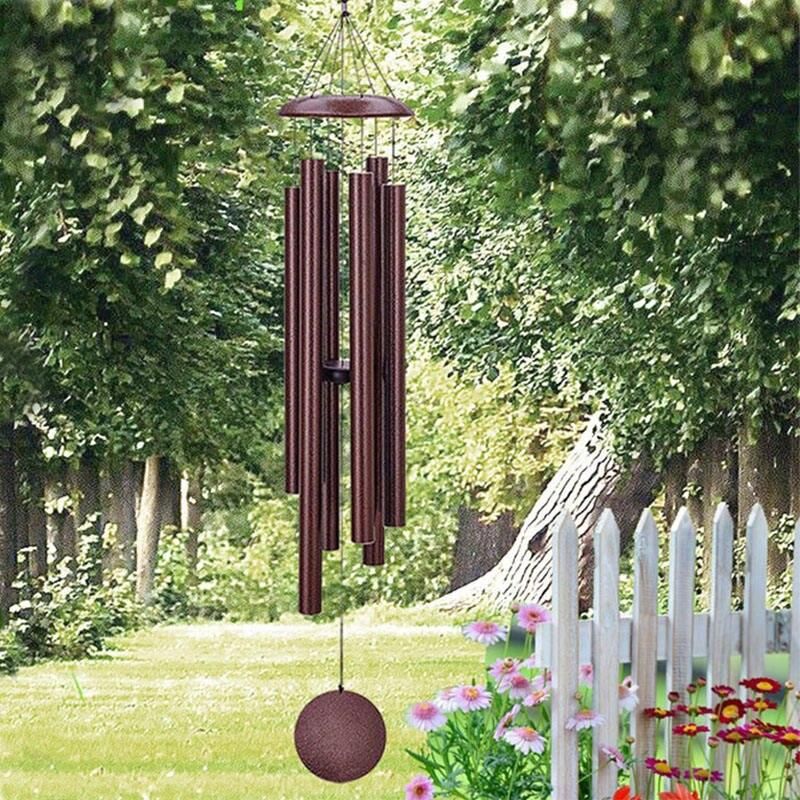 39Inch Wind Chimes Outdoor Home Decoration Asthetic Deep Tone Memorial Wind Bell Aluminium Patio Courtyard Decor Christmas Gift